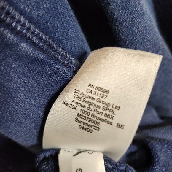 NWT DKNY Men's Short Sleeve‎ Pigment Dye Hoodie in Navy Size Large - Picture 10 of 11